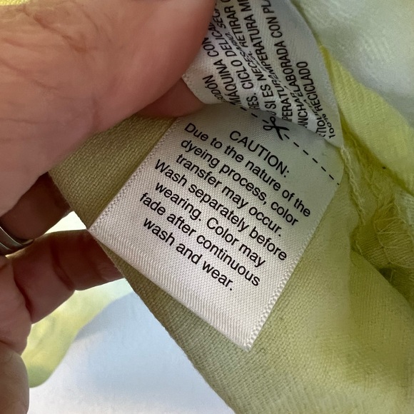 Women’s lime green, neon, jean jacket size extra large - Picture 8 of 12